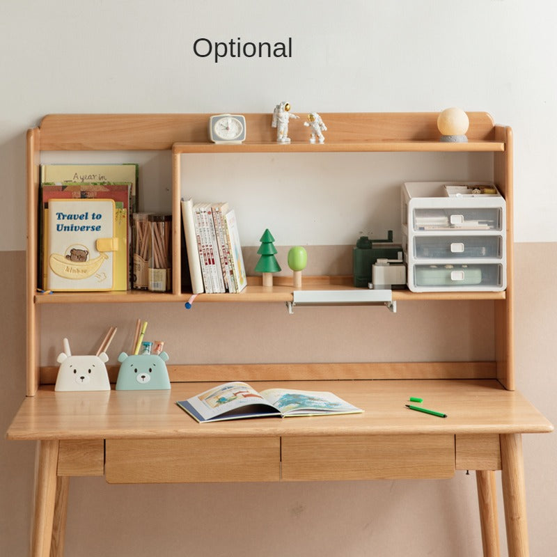 Oak, Beech Solid Wood Shelf Bookshelf