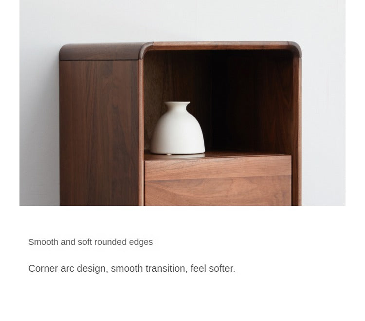 Black Walnut Solid Wood Side Cabinet