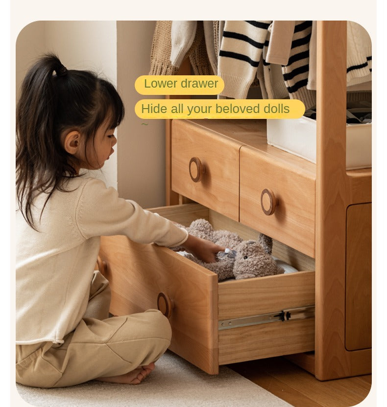 Beech Solid Wood Children's Wardrobe Hanger