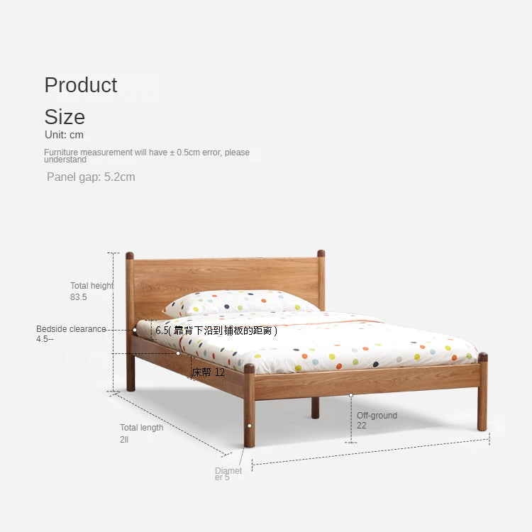 Kids bed oak solid wood"