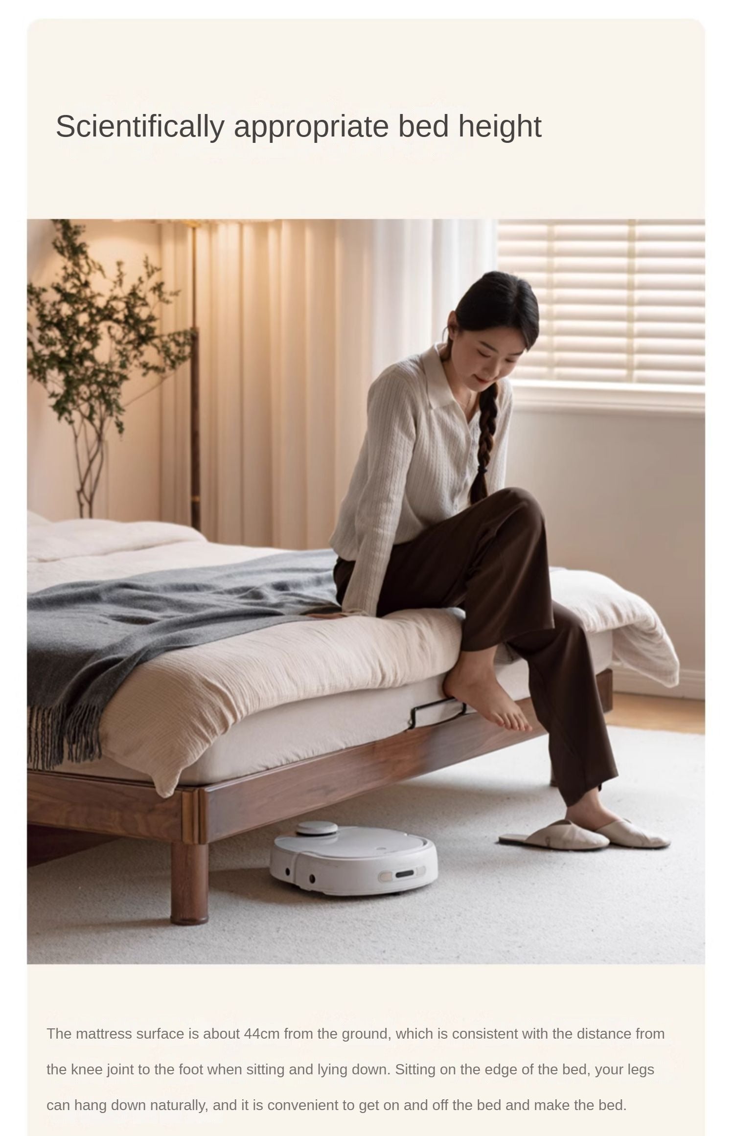 Oak, North American Black Walnut Solid Wood Bed