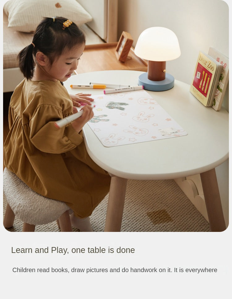 Birch Solid Wood Handmade Children's Study Peanut Table