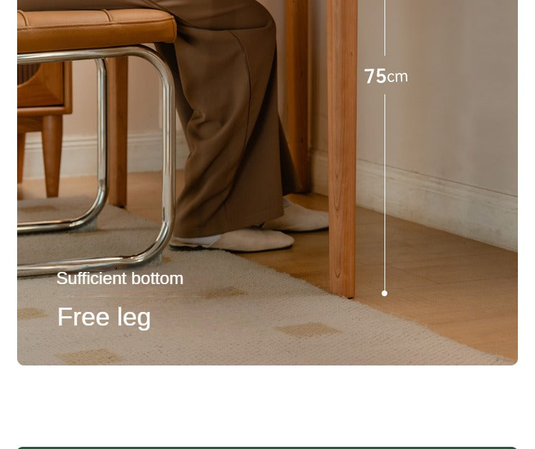 Cherry Solid Wood Desk Medieval Study Computer Desk