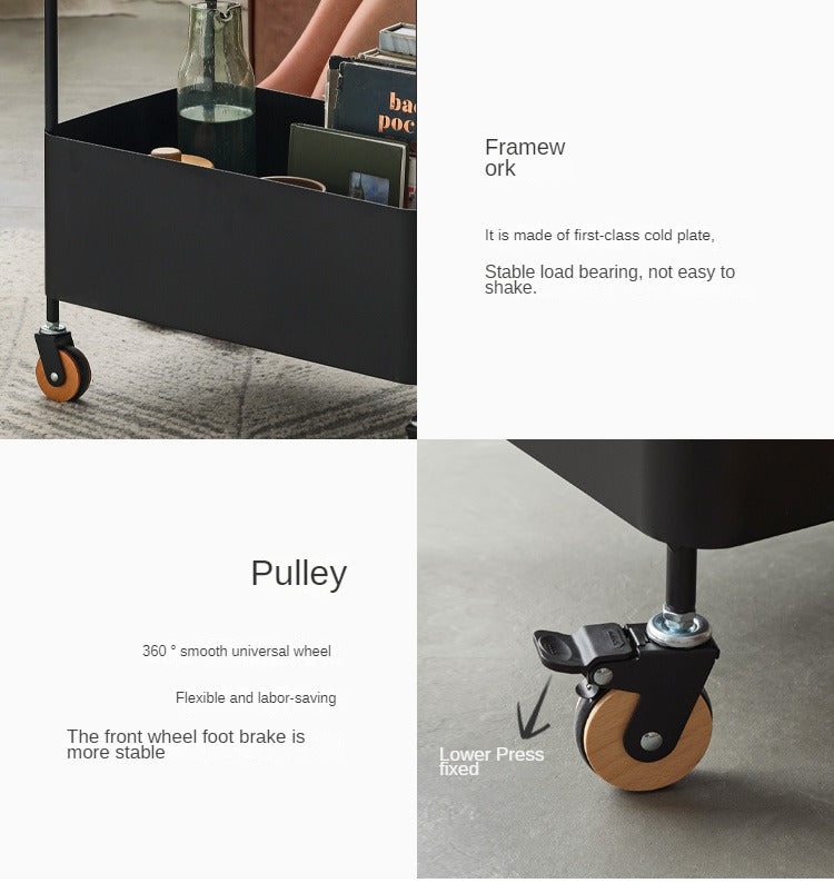 Storage Rack, Movable Small Cart