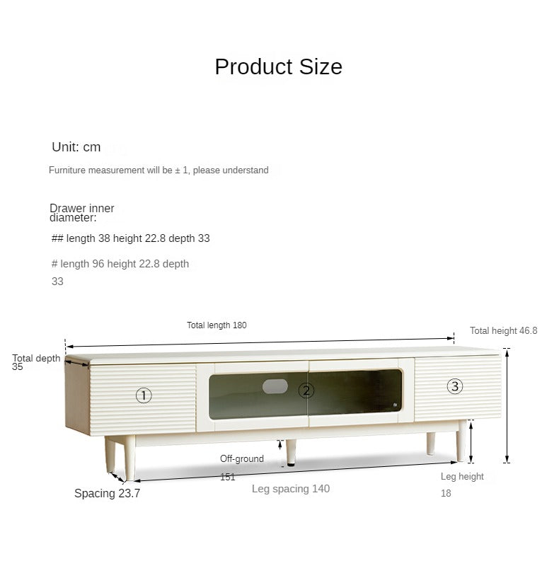Pine, Cherry Solid Wood TV Cabinet, Rock Board.