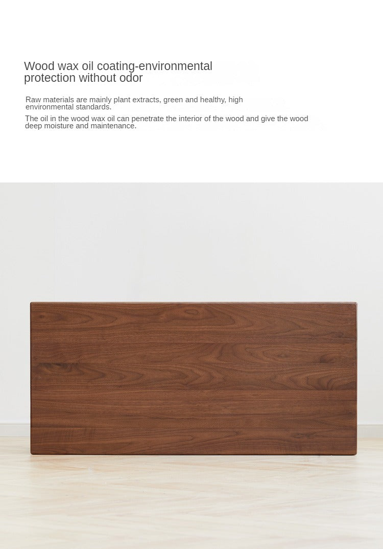 Black Walnut, Oak Solid Wood Simplified Tea Table