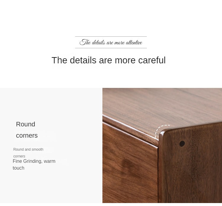 Black Walnut Solid Wood Cabinet Storage