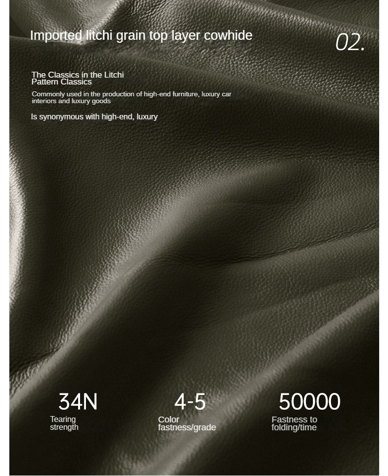 Black Walnut Solid Wood Leather Sofa.