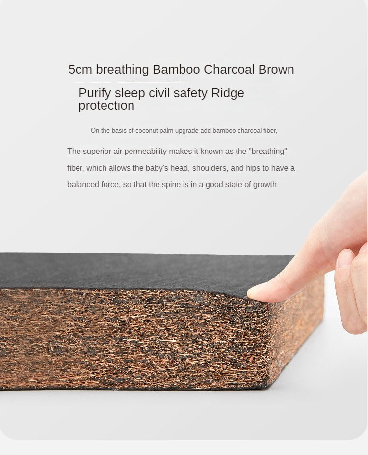 Eco-Friendly Children's Mattress Zero-Glue Firm Mattress with Natural Jute, Coconut Fiber, and Spring Support 15cm, 8 cm