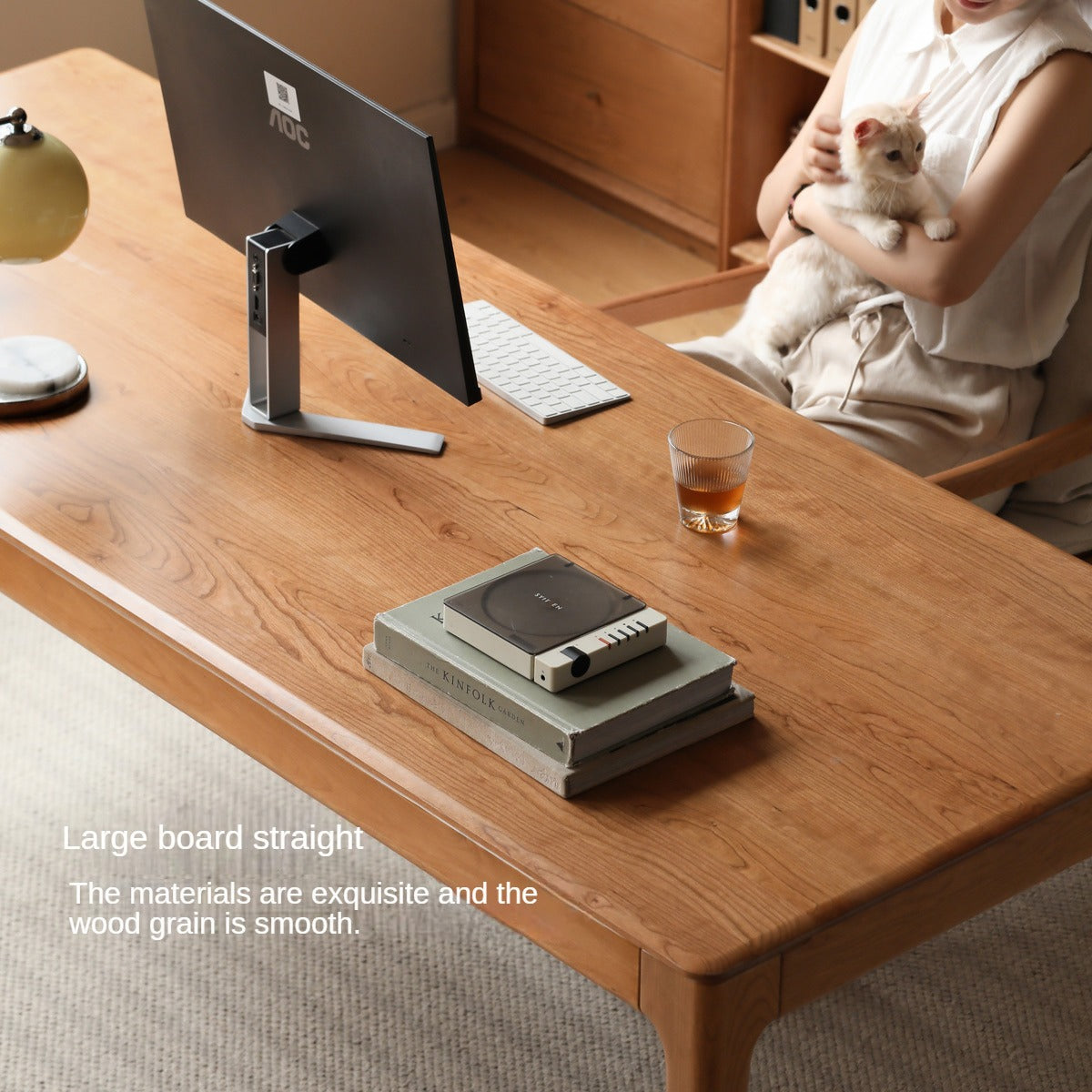 Cherry Solid Wood Large Office Table