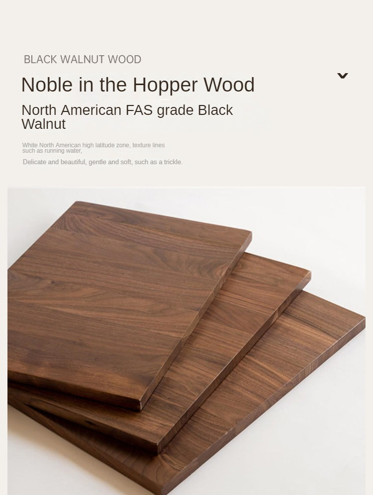 Black Walnut, Ash, Sandalwood Solid Wood Modern Large Office Table