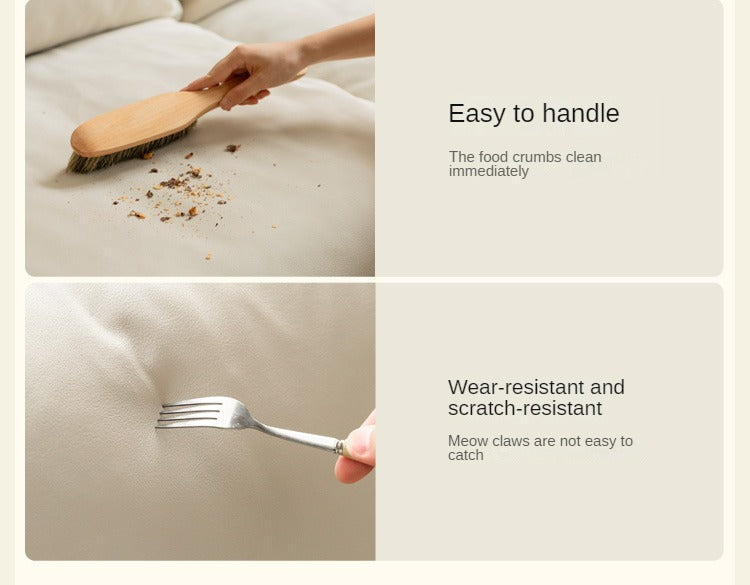 Oak Solid Wood Cream Style Sofa.