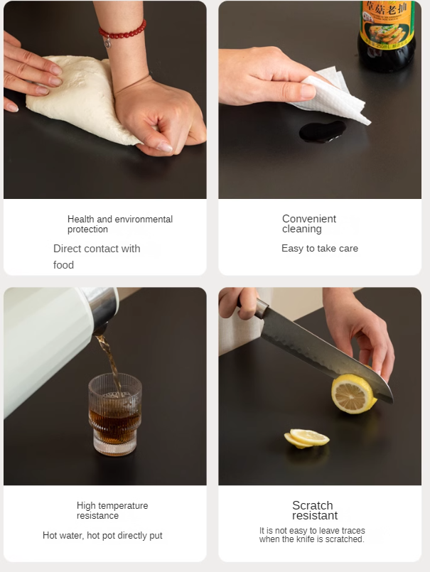 Poplar Solid Wood Rock Board Medieval Round Coffee Table