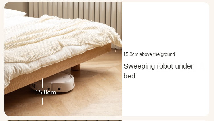 Oak Solid Wood Lamb Fleece Soft Suspension Cream Bed