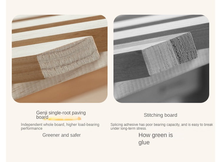 Children's Bed Modern Simple White Cream organic leather<