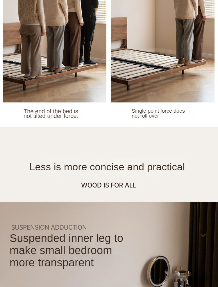 Black walnut, Oak solid wood suspended bed