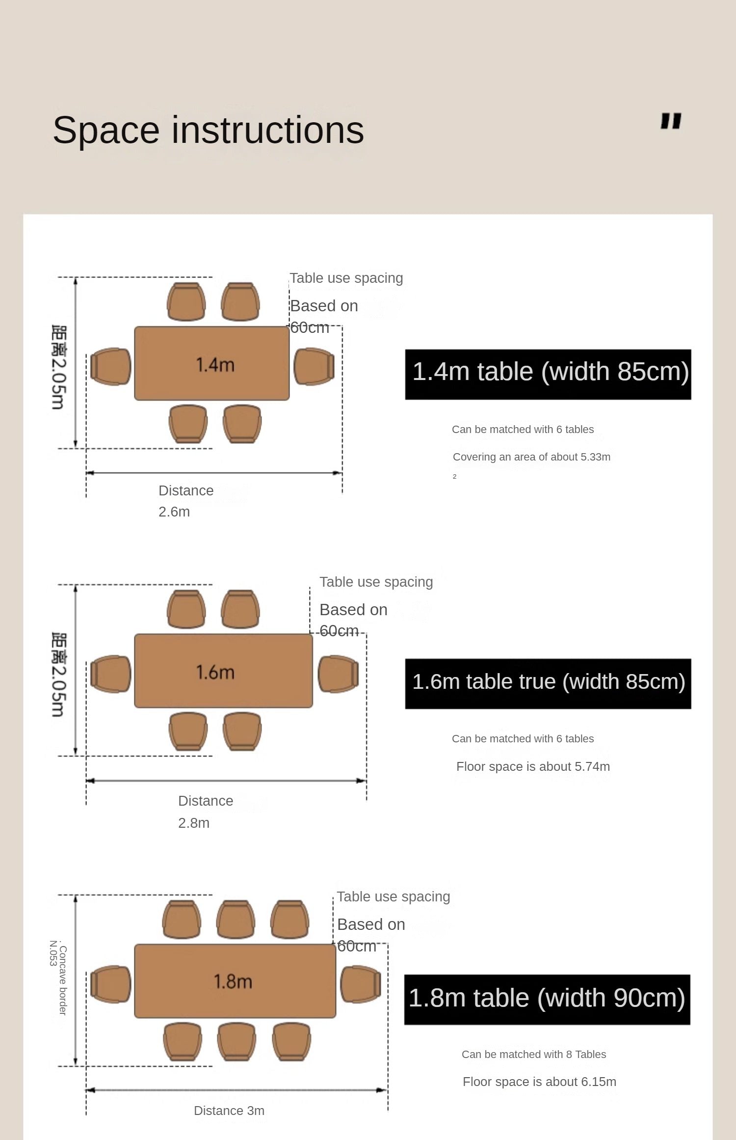 Cherry Solid Wood Long Dining Table