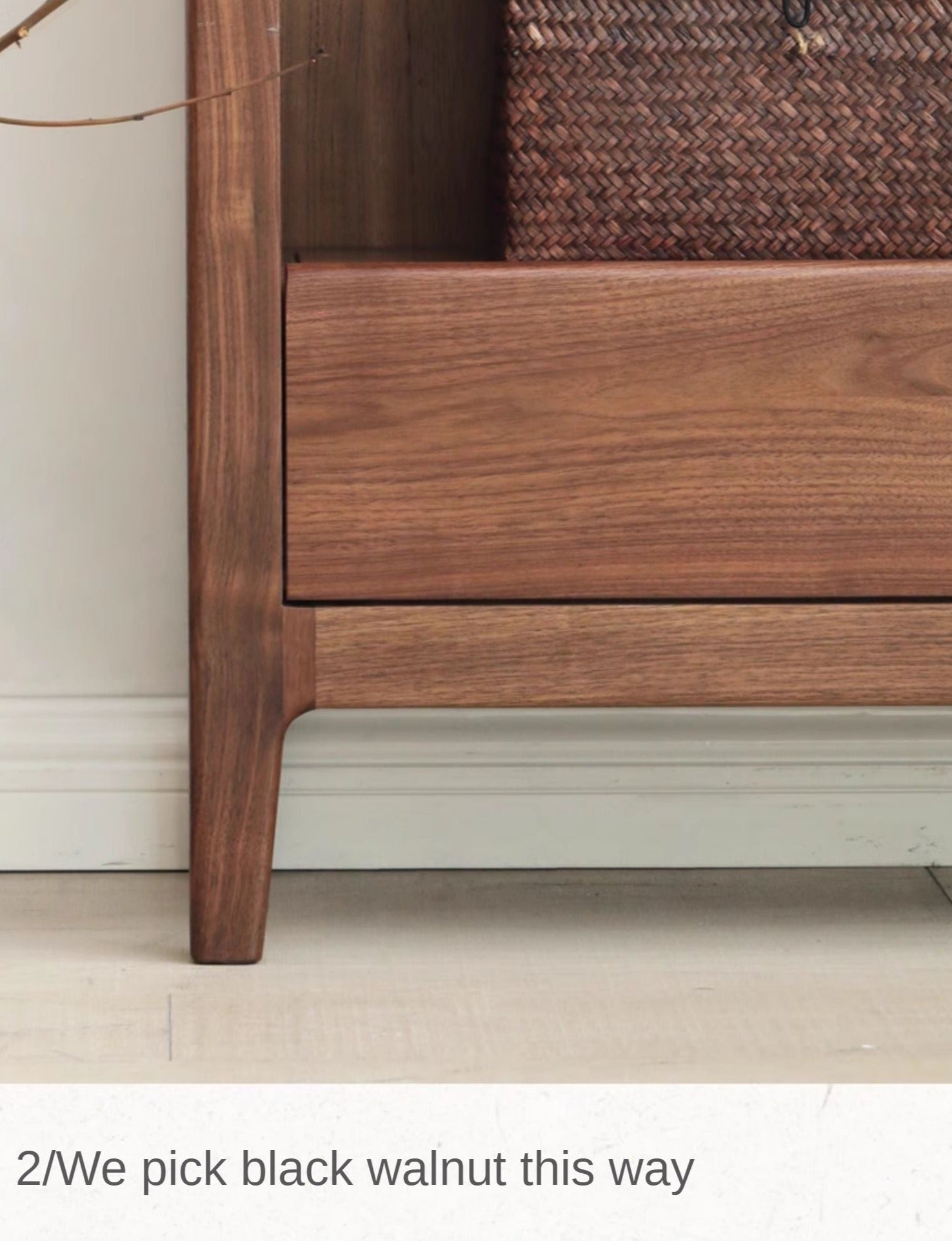 Black Walnut, Ash Solid Wood Bookcase Free Combination Bookshelf