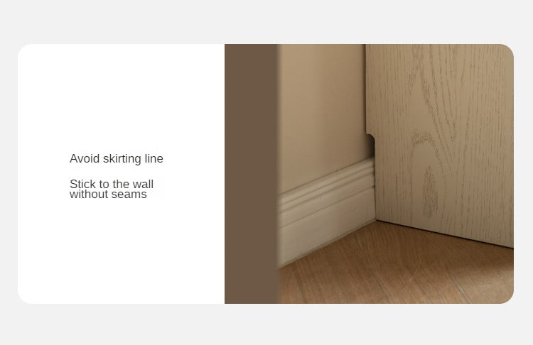 Oak Solid Wood Bookcase Cream Flip Door Glass Display Cabinet