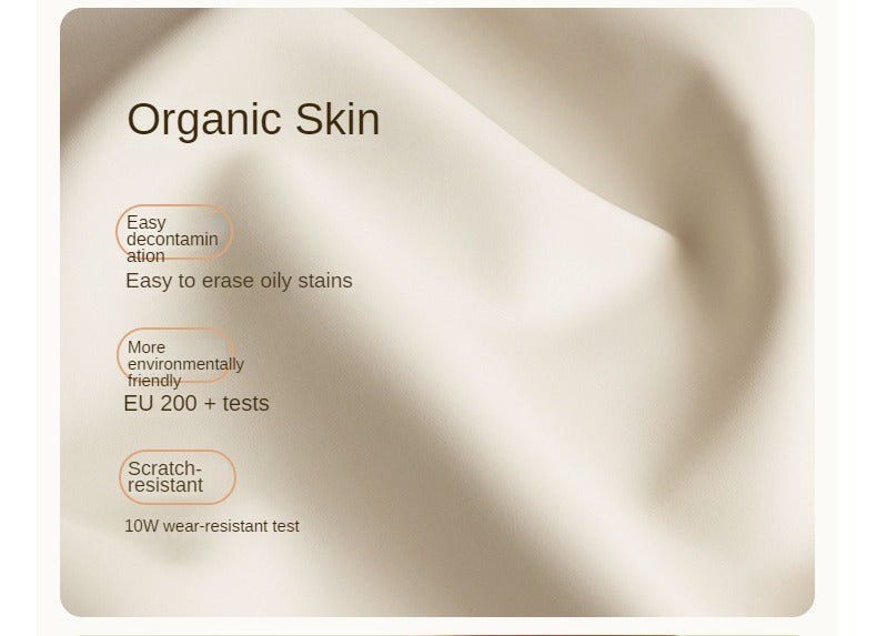 4pcs Organic Leather Cream Style Iron Dining Chair