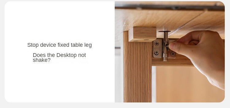 Oak Solid Wood Retractable Dining Table