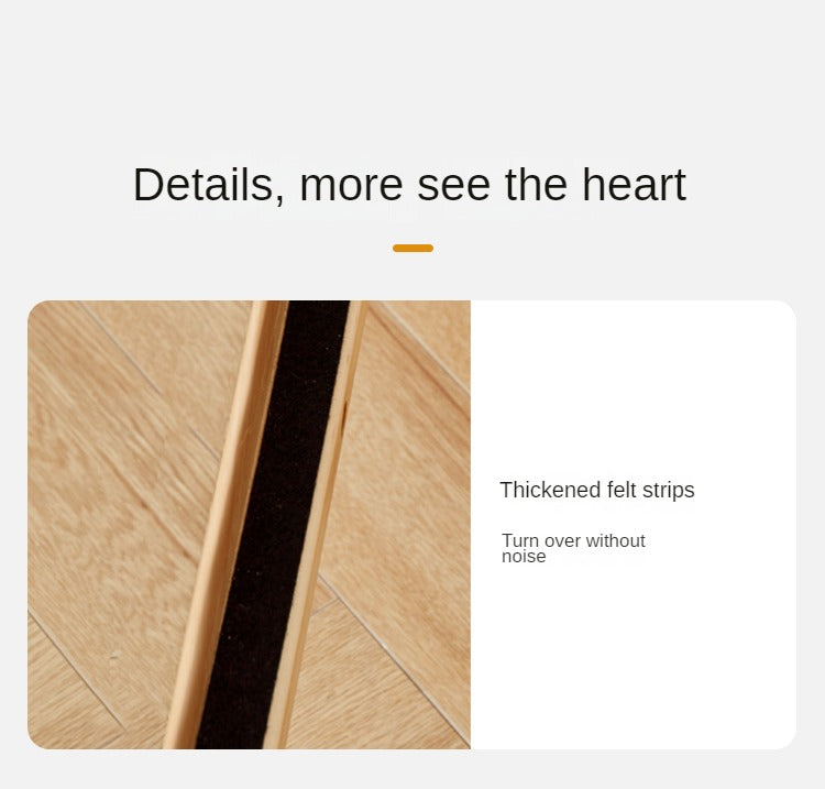 Oak solid wood platform bed, headboard-free bed suspension bed.