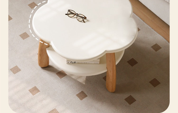 Poplar Solid Wood Cream Style Creative Coffee Table