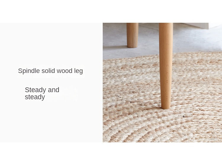 Beech solid wood makeup stool: