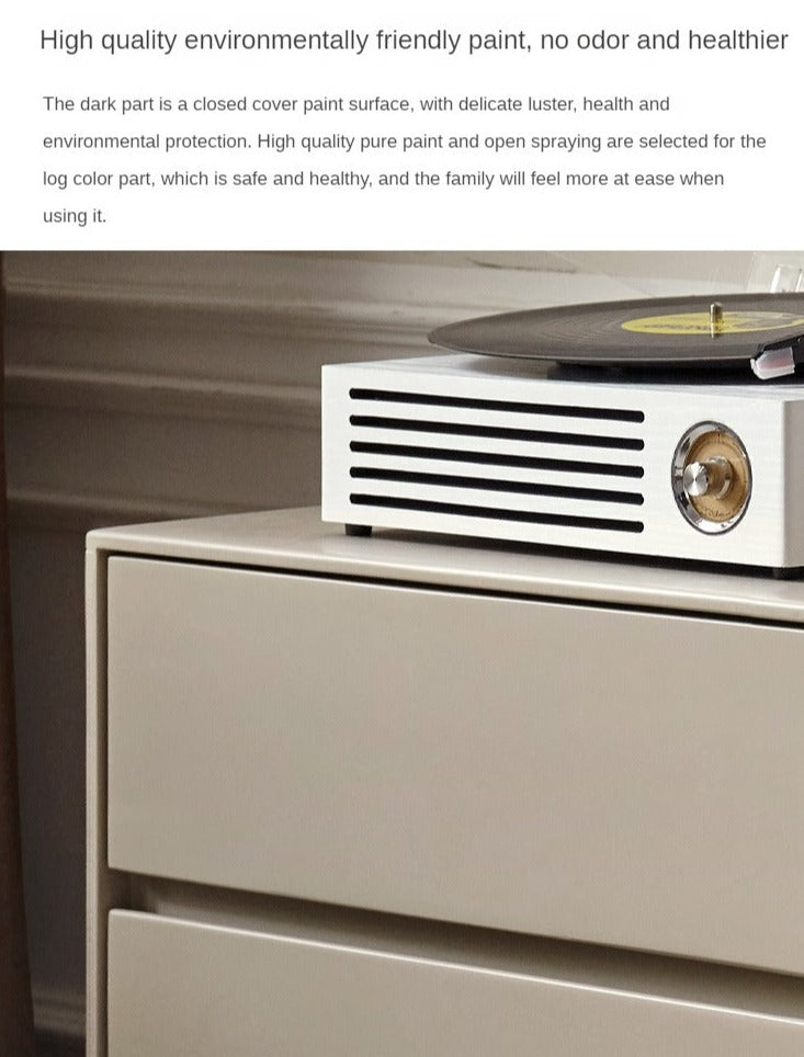Poplar Solid wood TV side cabinet Bedside table Italian style"