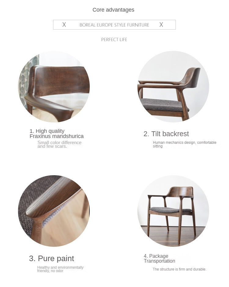 Ash solid wood Hiroshima chair*