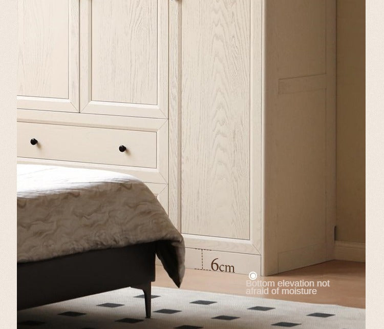 Oak Solid Wood American Style Wardrobe.