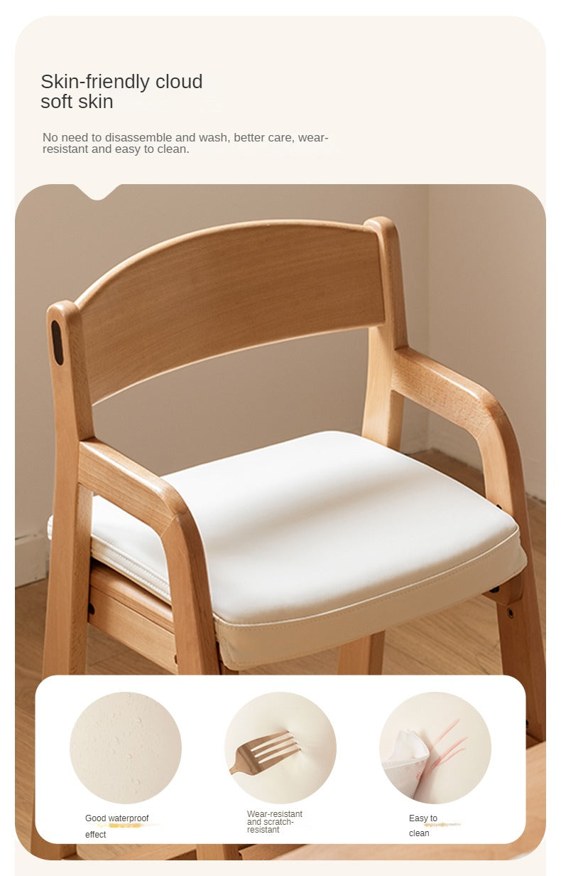 Beech Solid Wood Kids Adjustable Lift Chair.