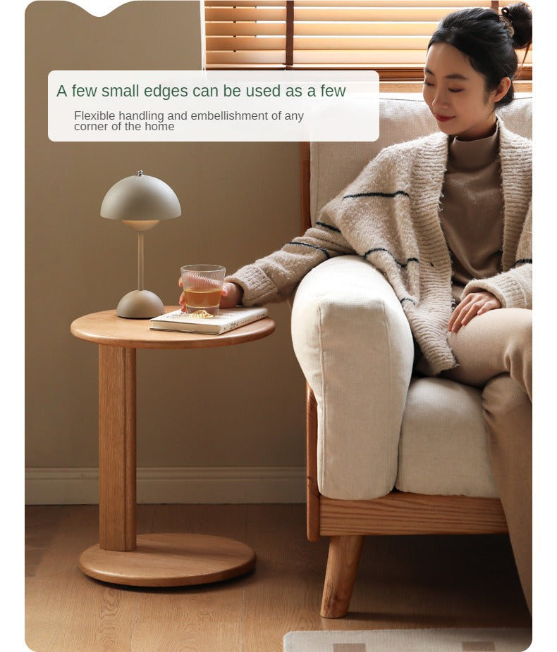 Oak Solid Wood Rock Plate Coffee Table