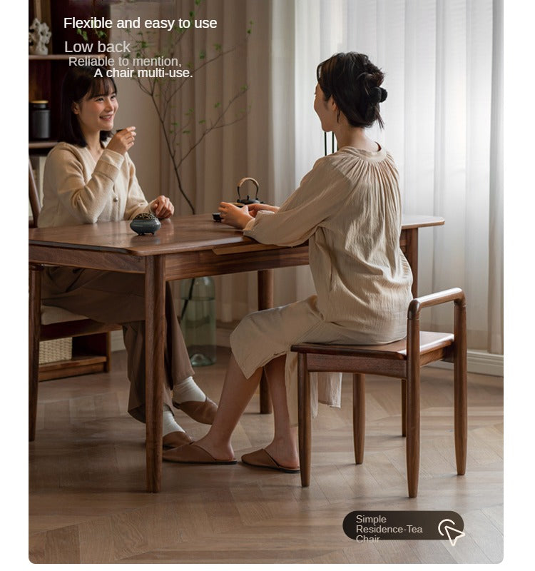 Black Walnut Solid Wood Tea Table