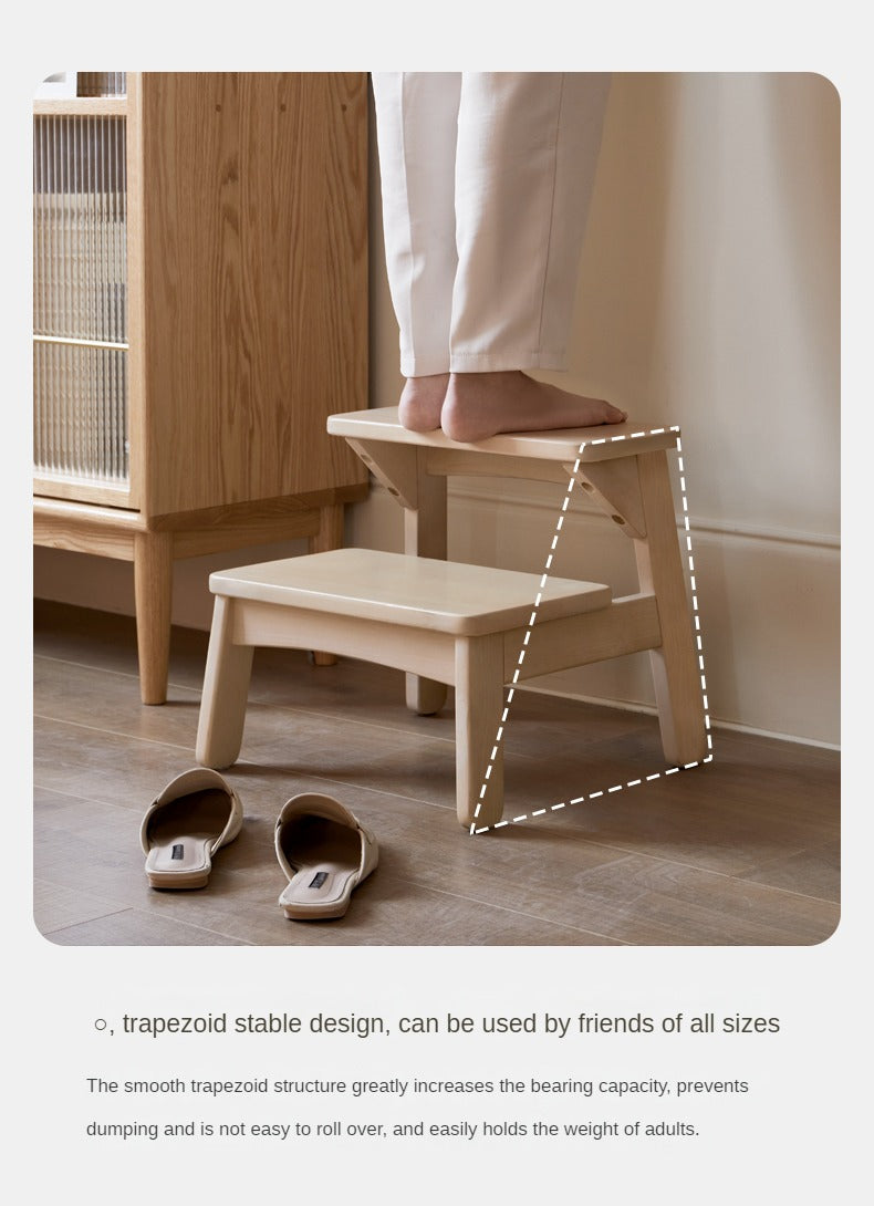 Birch Solid Wood Kids's Multifunctional Low Foot Stool