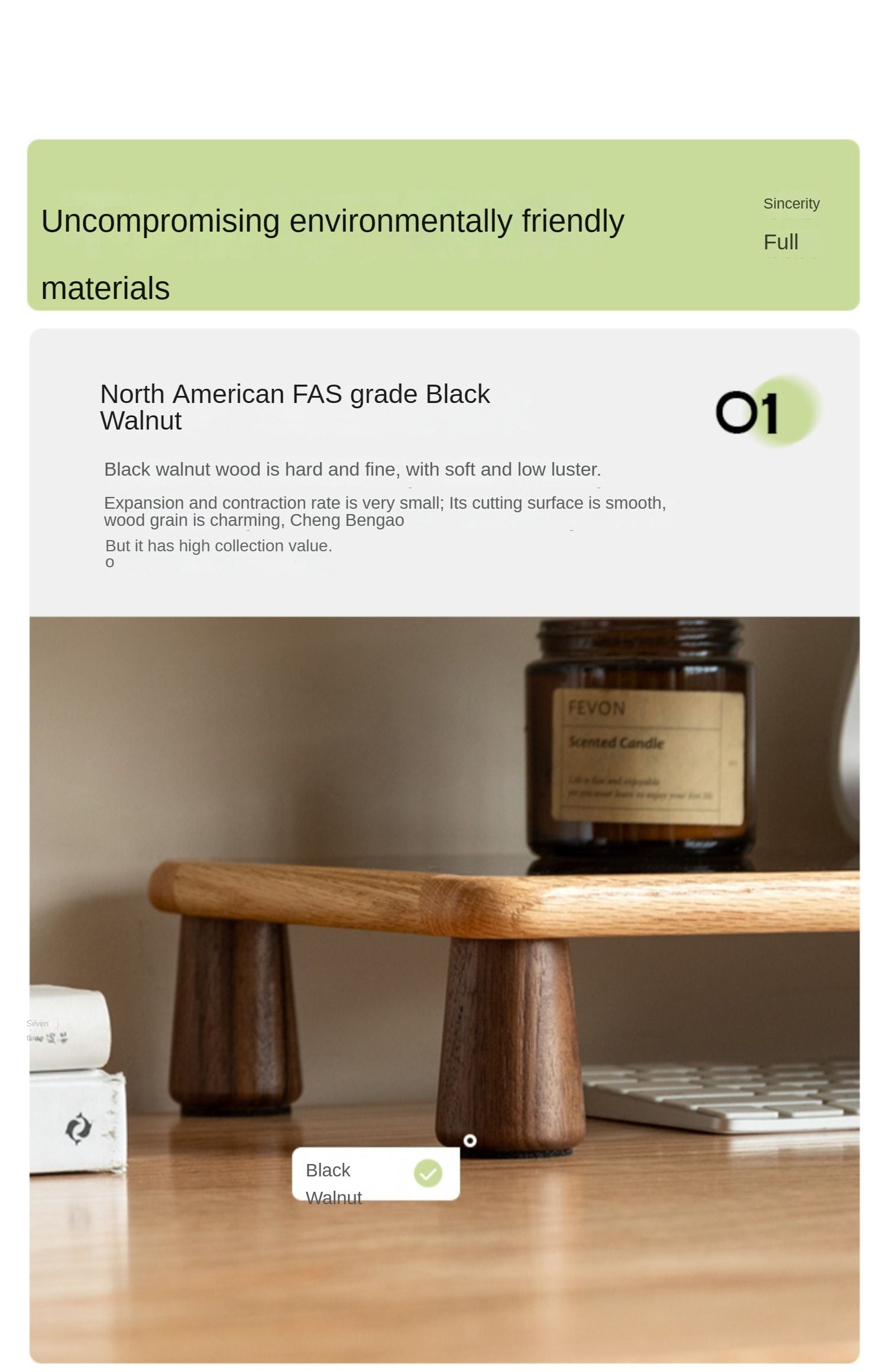 Rubberwood, Oak Solid Wood Table Shelves