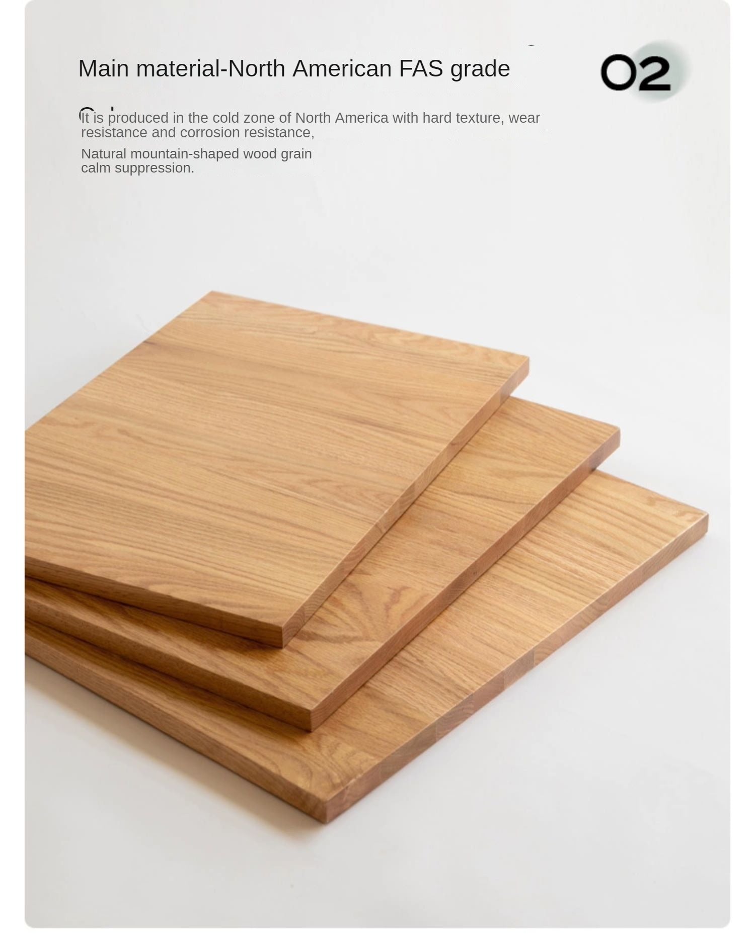 Oak, Ash Solid Wood Platform Bed, Headboard-Free Bed Modern Minimalist