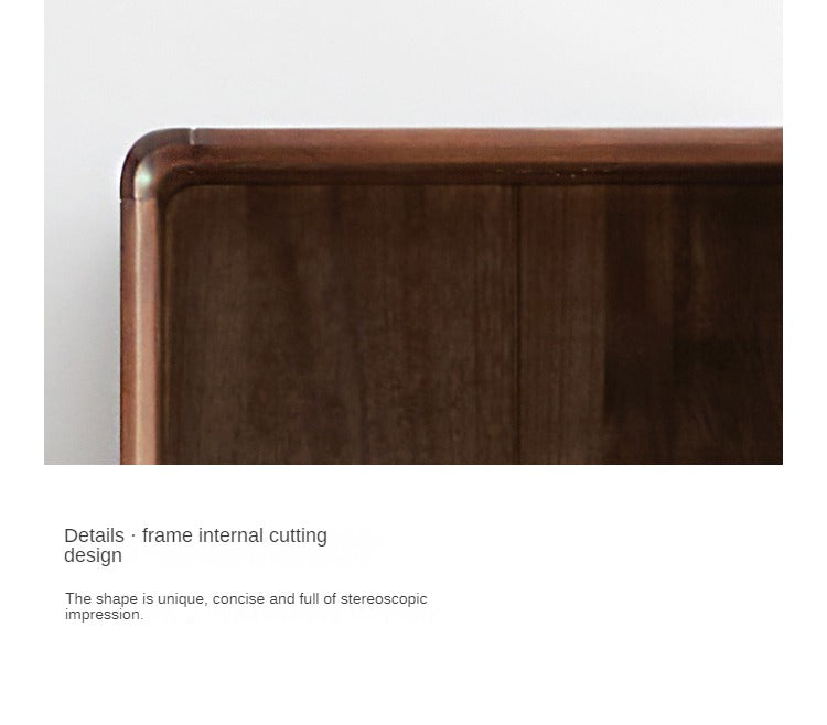 Black Walnut Solid Wood Side Cabinet