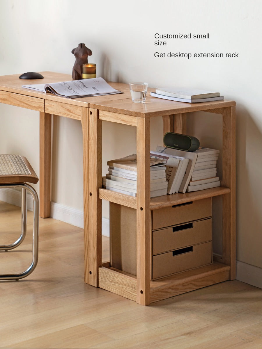 Oak Solid Wood Multi-Layer Bookshelf