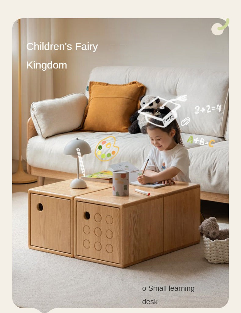 Oak, Cherry Solid Wood Free Combination Bookshelf