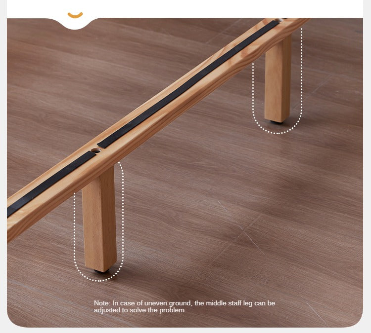 European Beech Solid Wood Soft Bed
