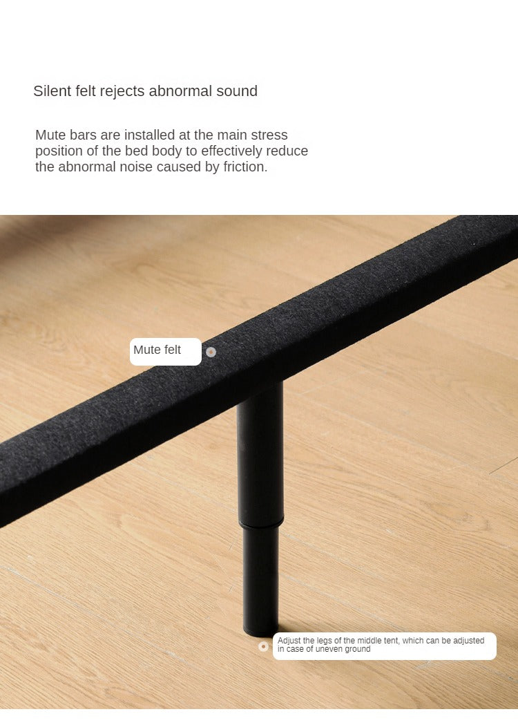 First Layer Cowhide Cream Style Suspension Bed