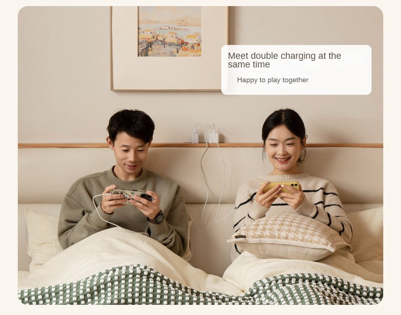 Oak, Ash Solid Wood Genuine Leather Soft Bed