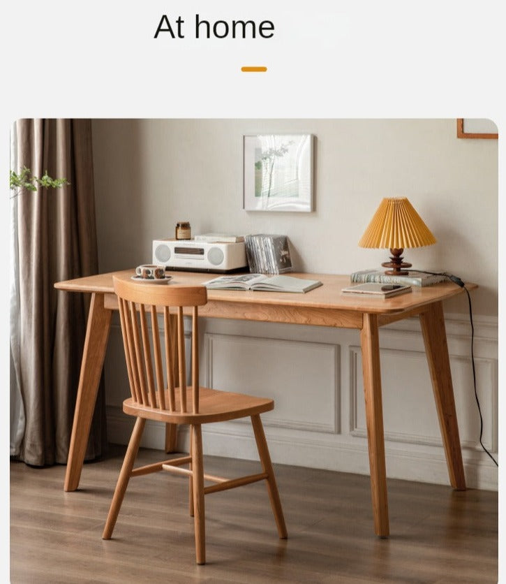 Poplar, Cherry Solid Wood Vintage Dining Table