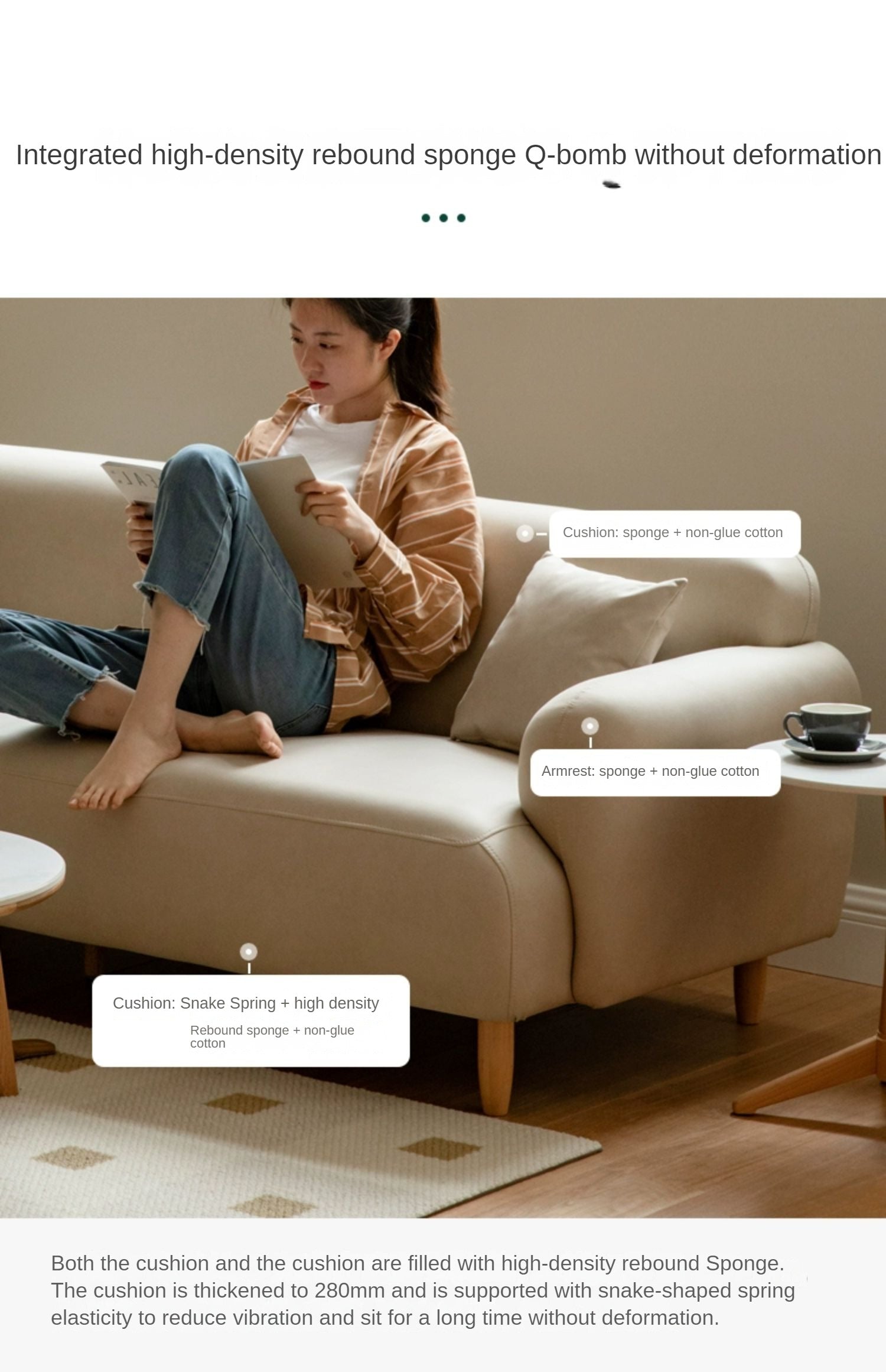 Сute Technology Fabric Sofa.