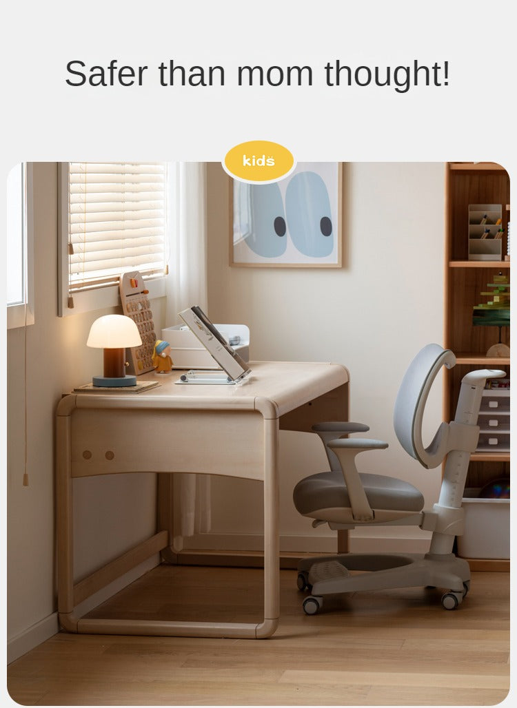 Birch solid wood Children's Handmade Table Writing Desk