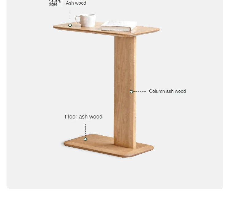 Ash, Black Walnut Solid Wood Side Table Modern Simple
