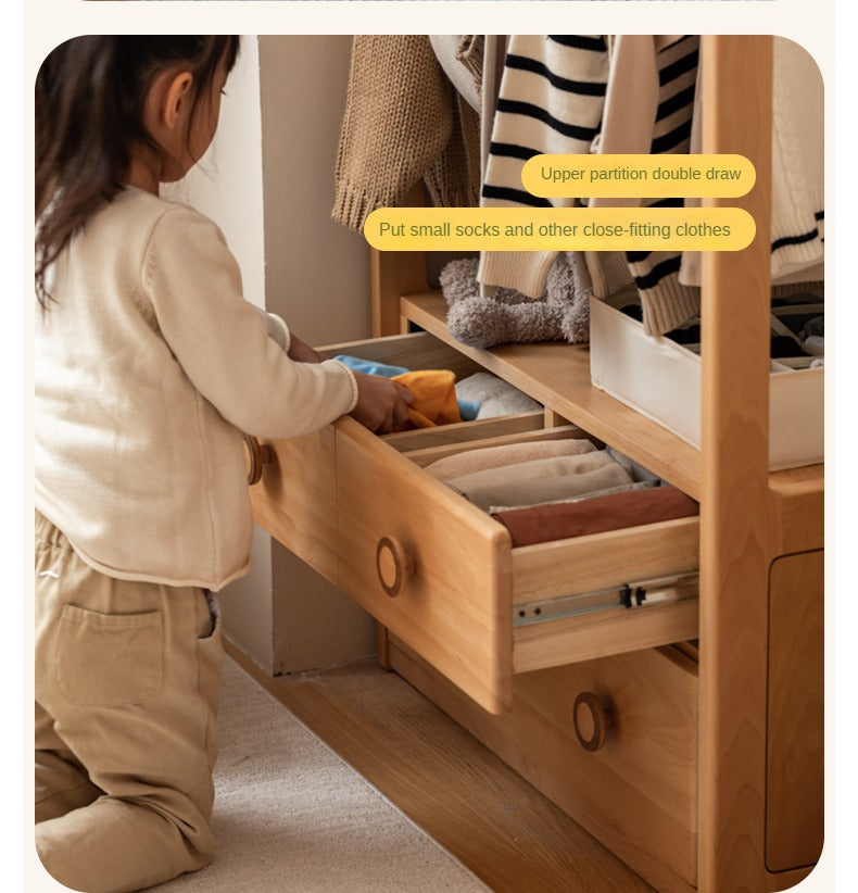 Beech Solid Wood Children's Wardrobe Hanger