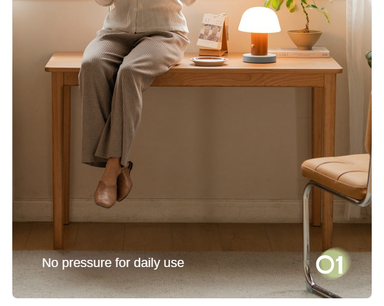 Cherry Solid Wood Desk Medieval Study Computer Desk