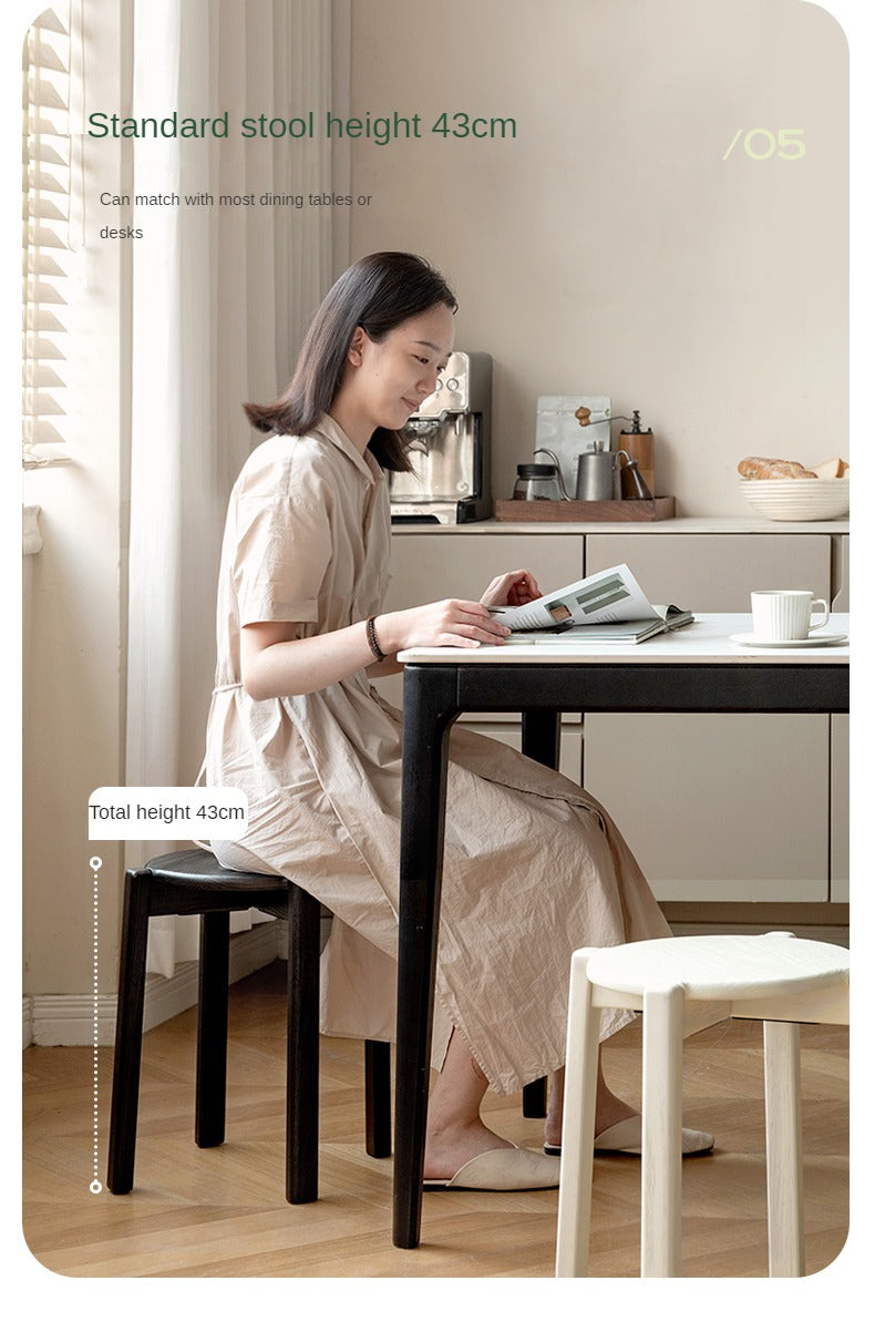Oak Solid Wood Stacking Stool